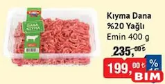 EMİN KIYMA DANA %20 YAĞLI 400 G